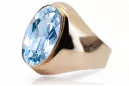 Ring Vintage Aquamarine Original Vintage 14K Rose Gold vrc077r